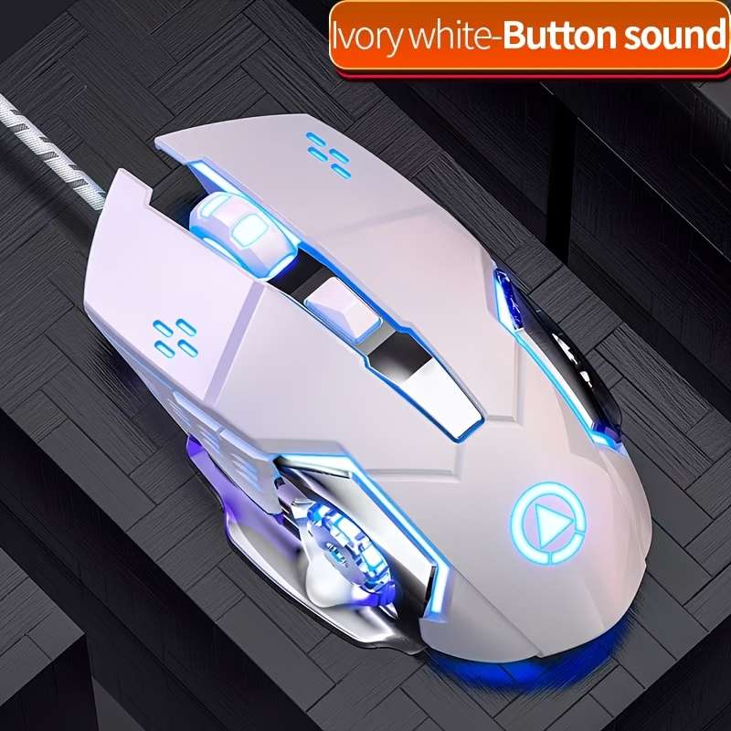 Mouse Color White Buttons With Sound