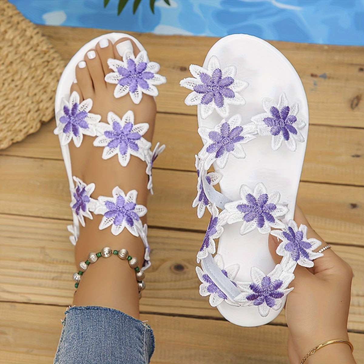 Sandals Color Black Sizeuk 7.5