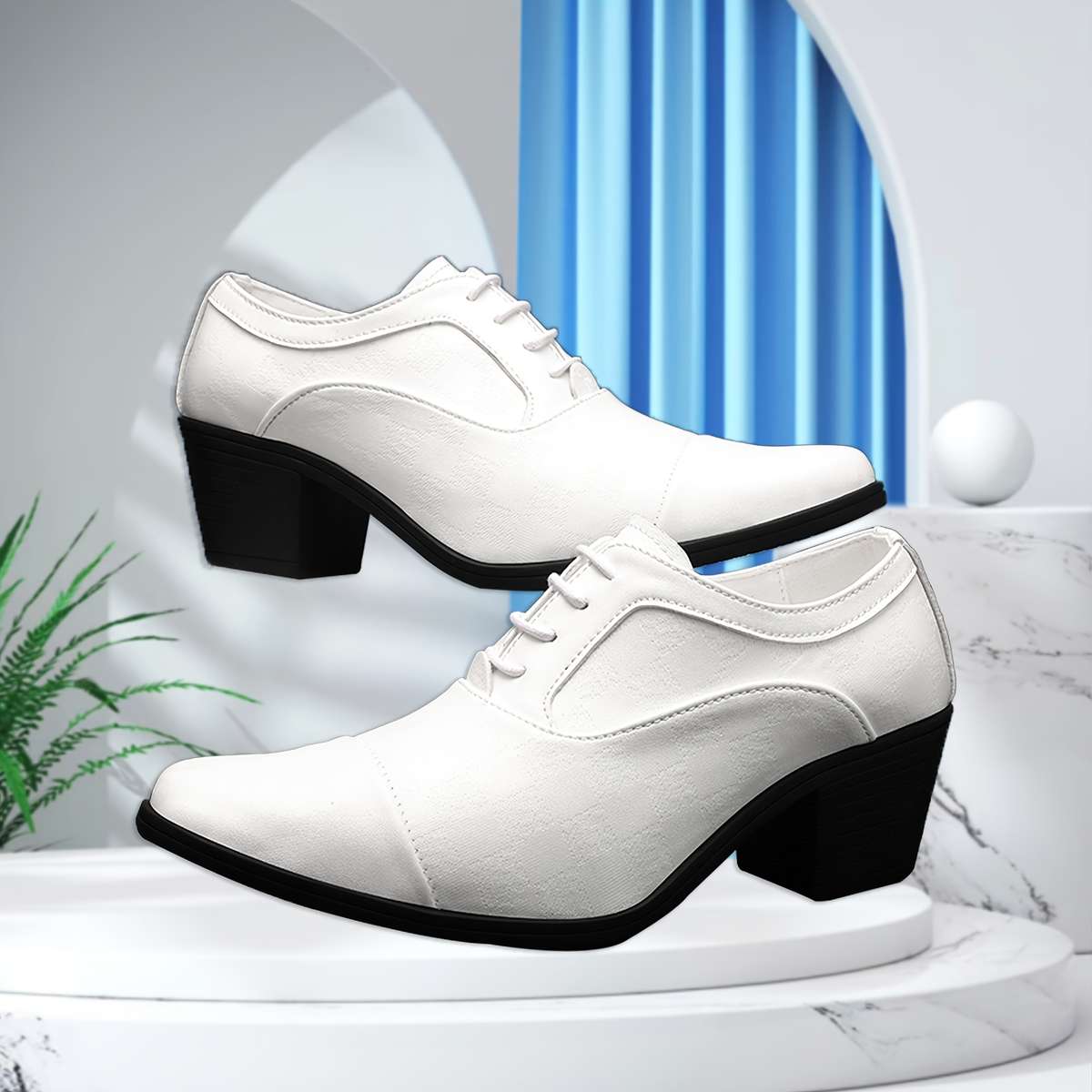 Mens Leather Shoes Color White Sizeuk 7