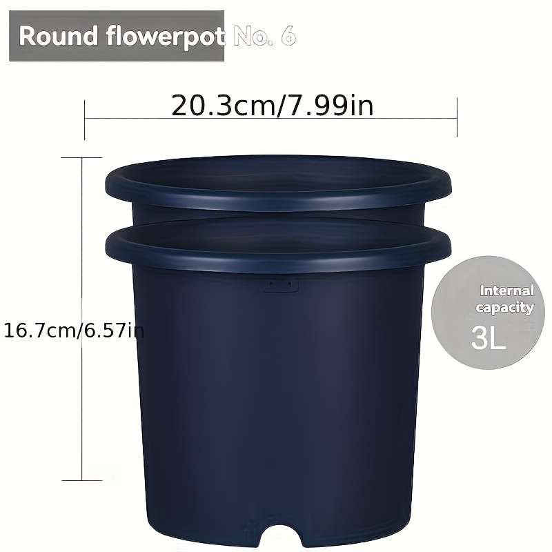 Flowerpotmodel No  6  Diameter 20 32 Cmcolor 2Pcs Blue