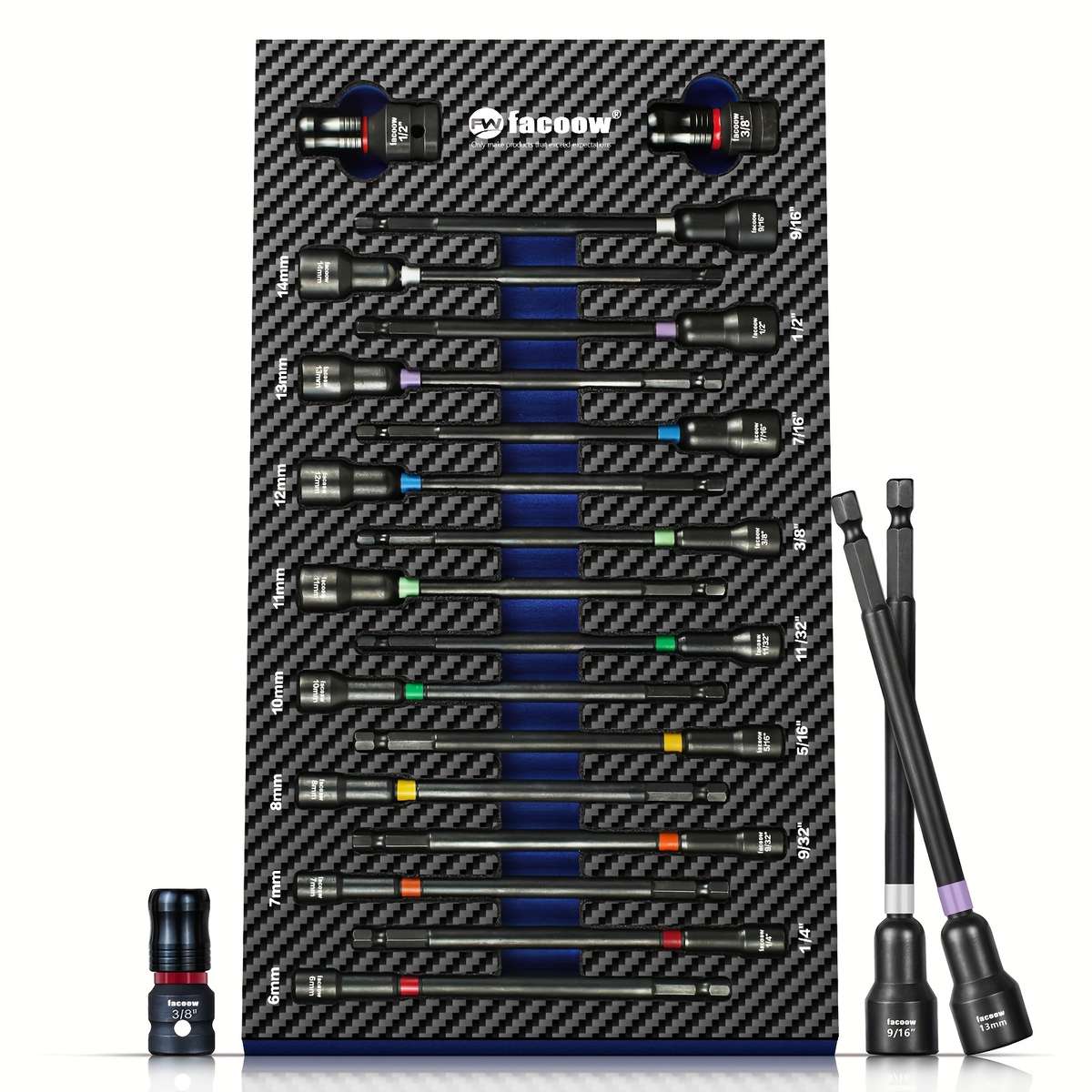 18-Piece Magnetic Impact Nut Screwdriver Set