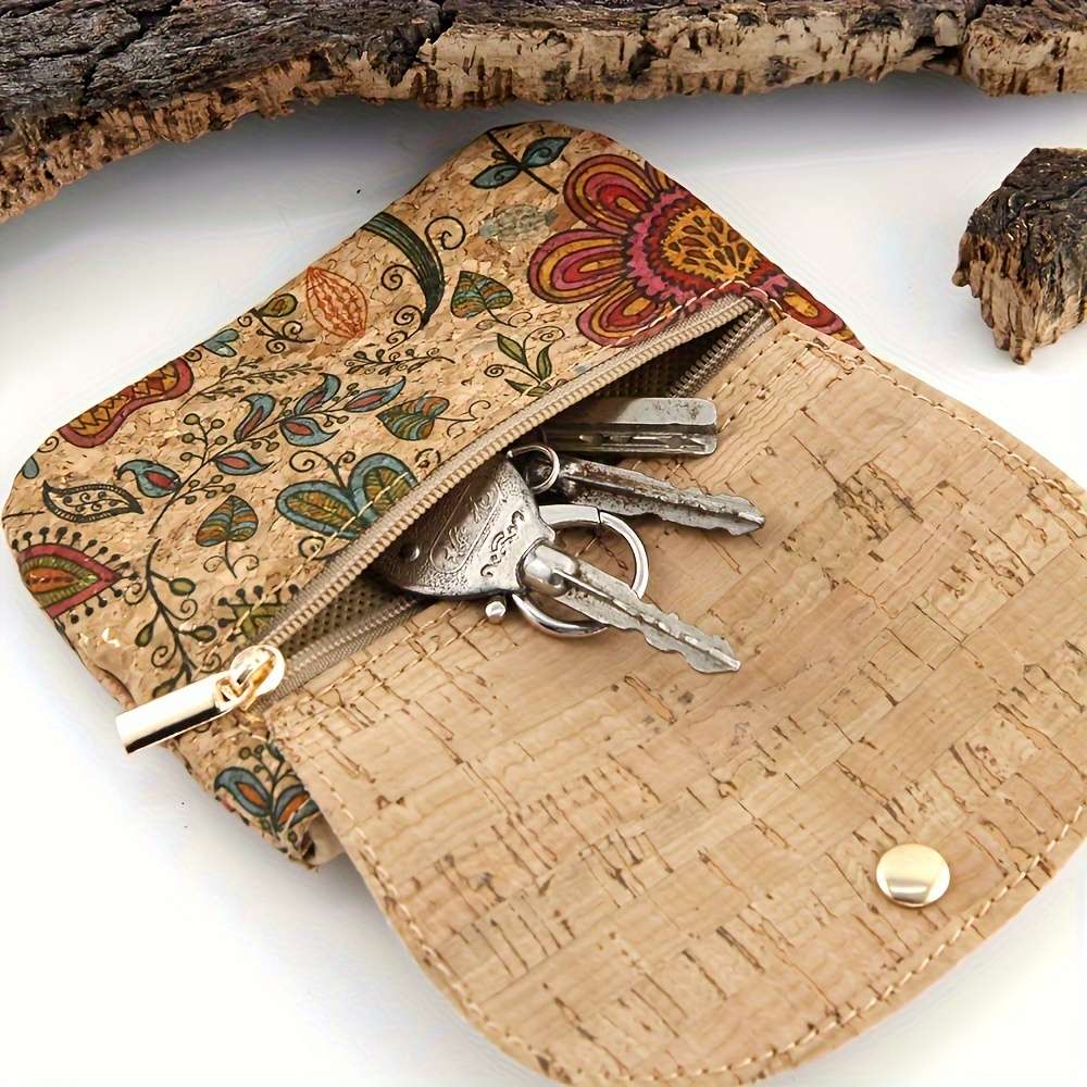 Popular Folding Flip Coin Purse Keychain Coin Purse Women'S Wallet Lightweight Multi-Layer Zipp