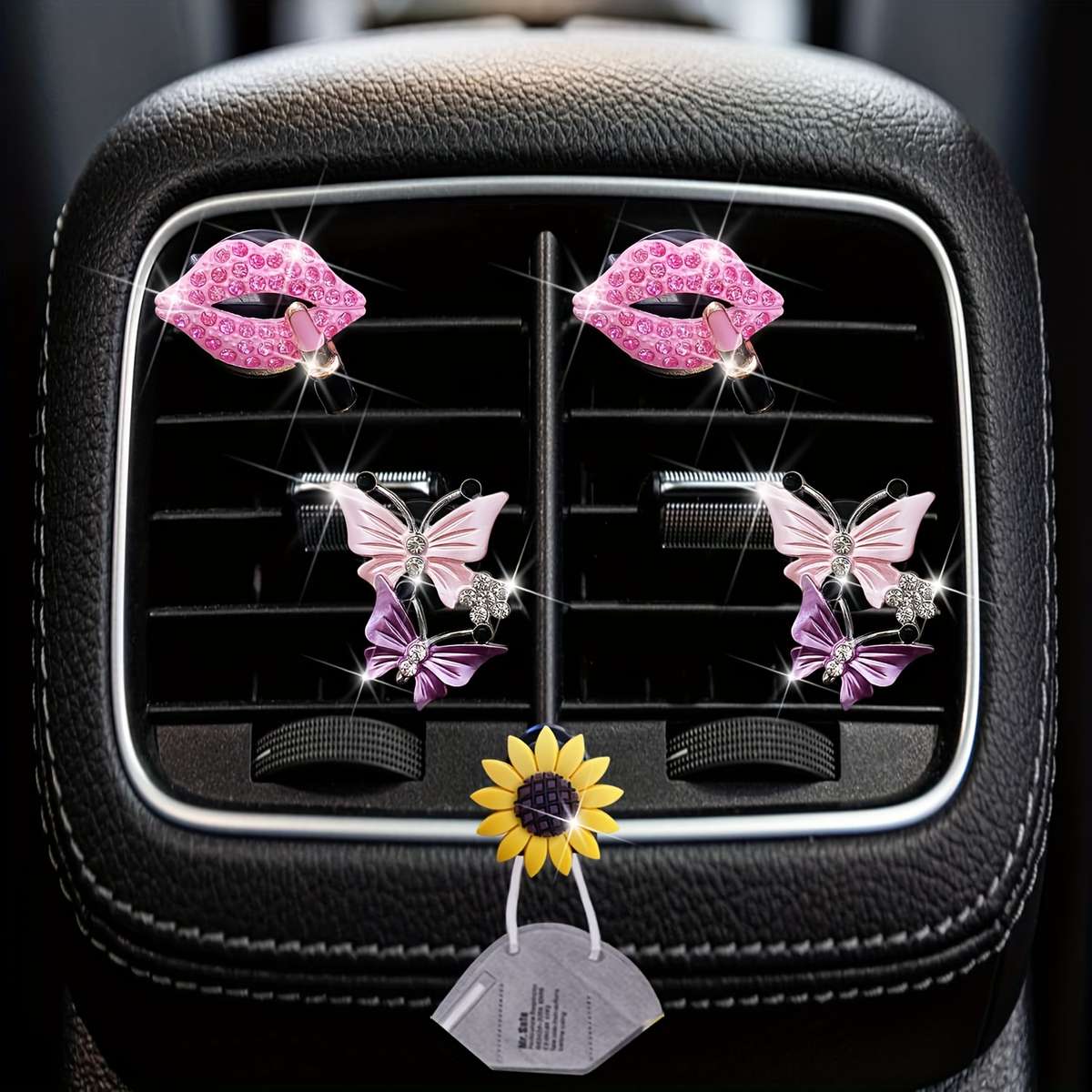Car Interior Decor Color 2 Mouths  Add  2 Hearts
