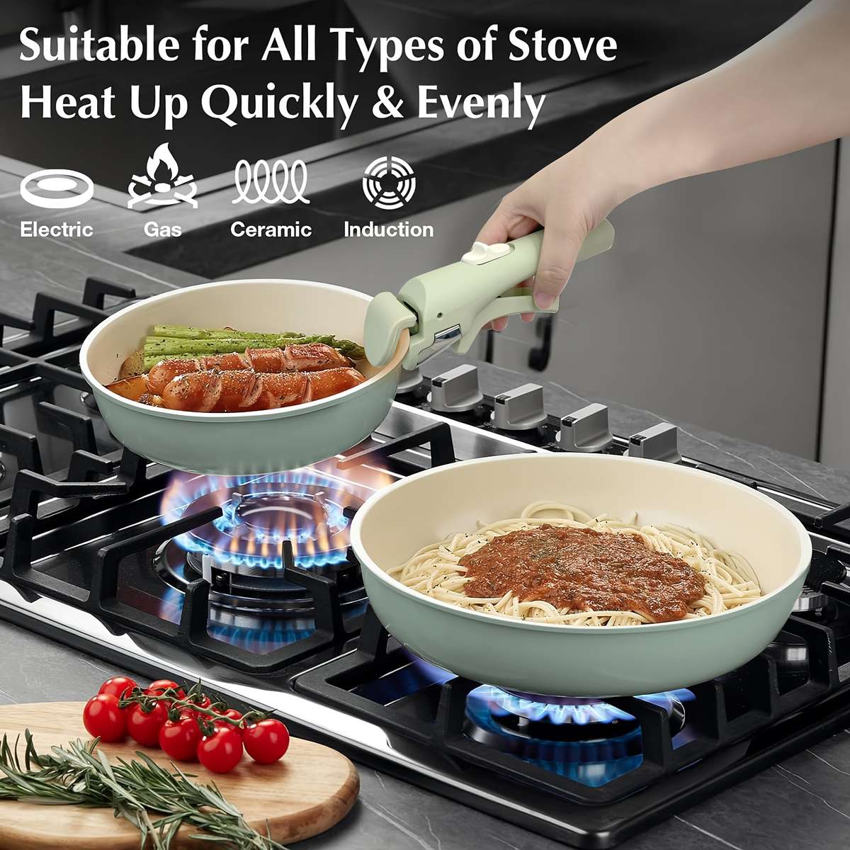 11Pcs Classic Deep Frying Pan Set