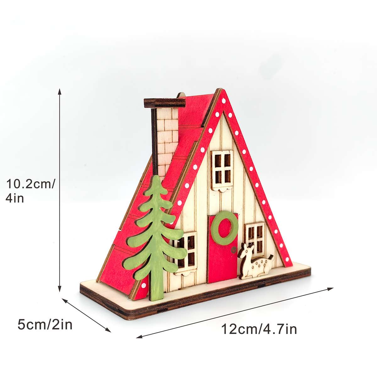 Building Toy Architectural Model Toy Set Items Coffee Colored Small House