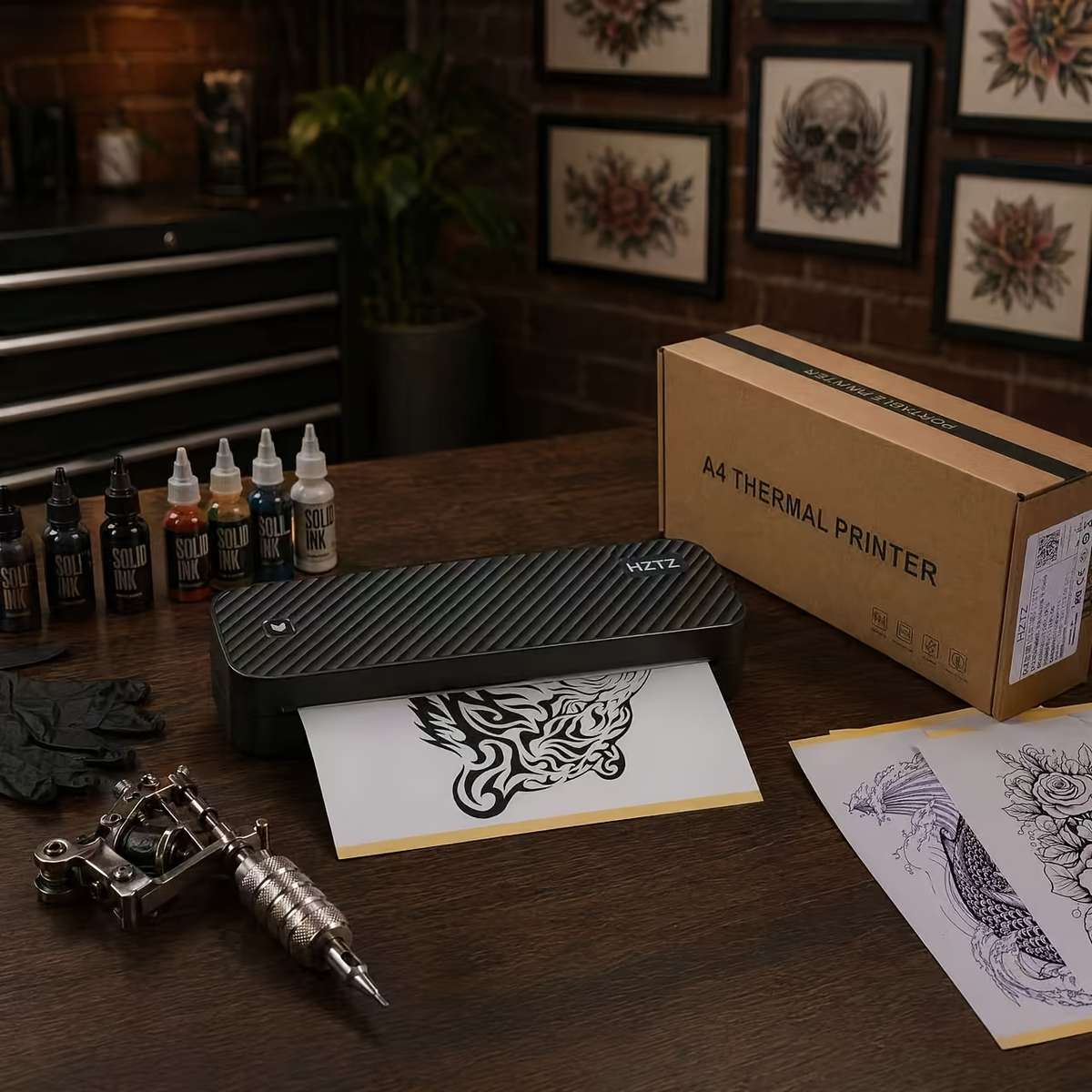 Printer Model A4Dy 2Roll 5Tattoo