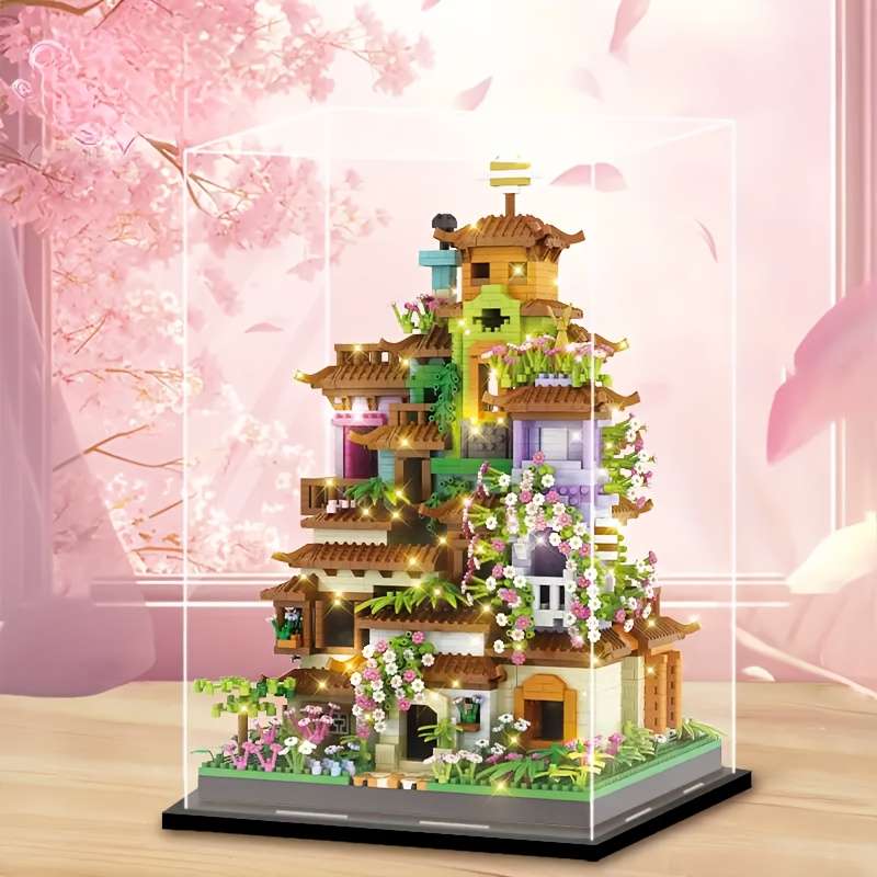 Building Toy Architectural Model Toy Set Style Little Fairy Pavilion