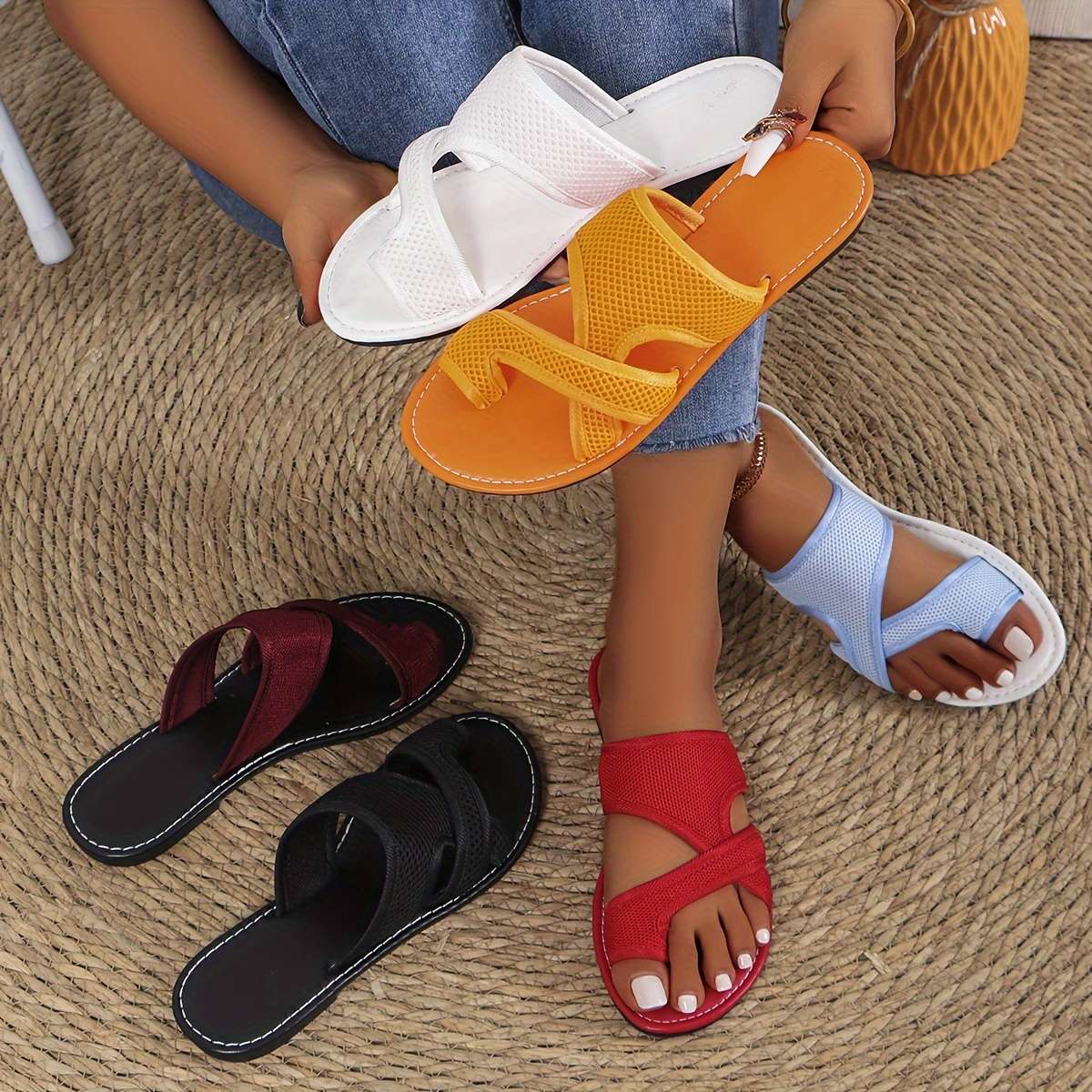Sandals Color Red Sizeuk 6.5