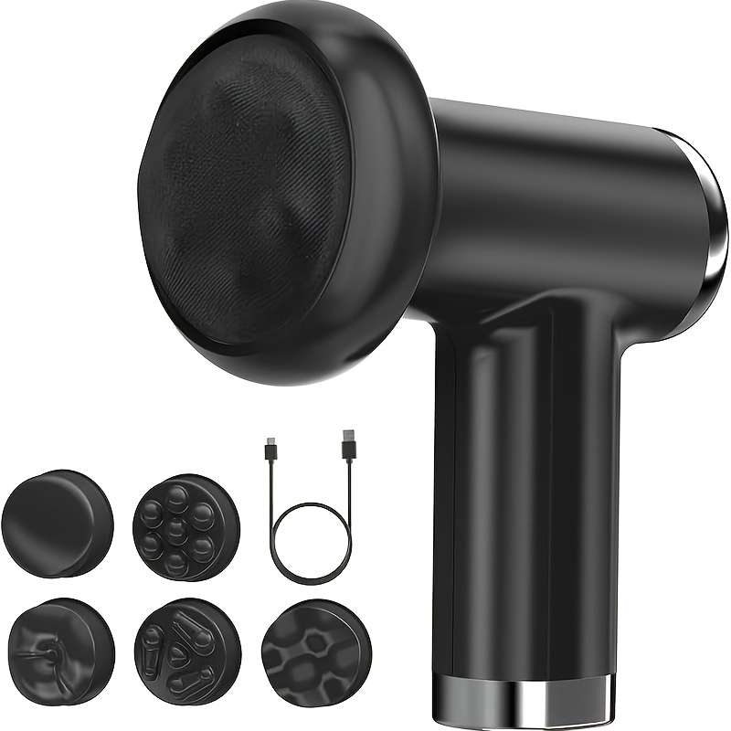 Massager Color Black 5 Detachable Massage Heads