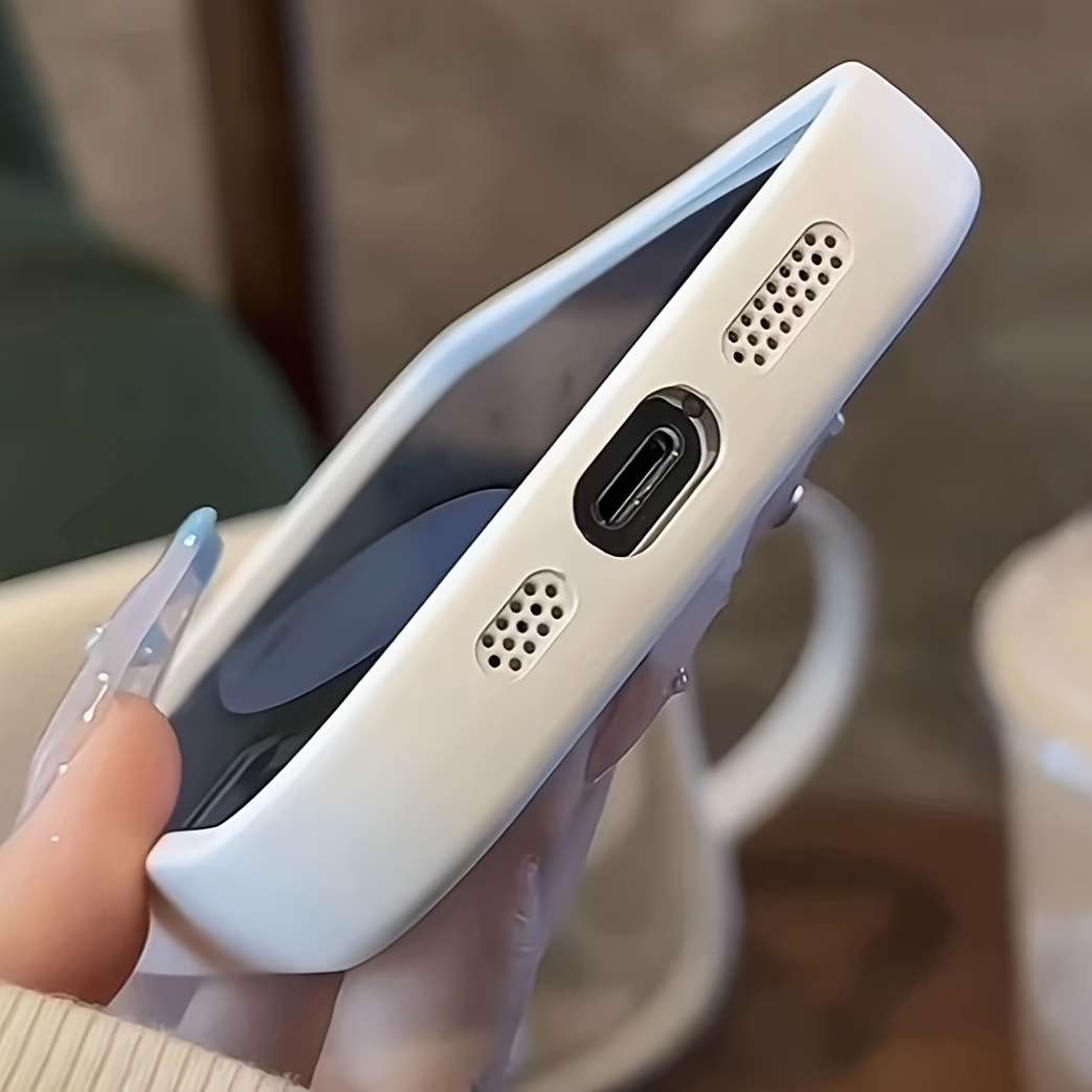 1Pc White For iPhone 12 Phone Case Phone Cover