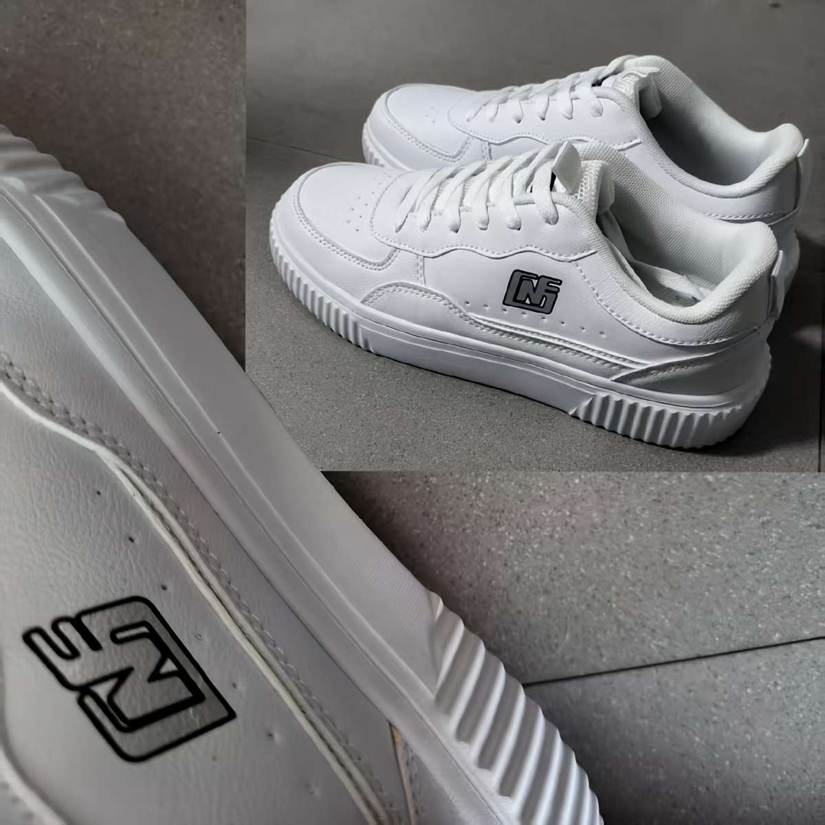 Sneakers Color All White Sizeuk 7