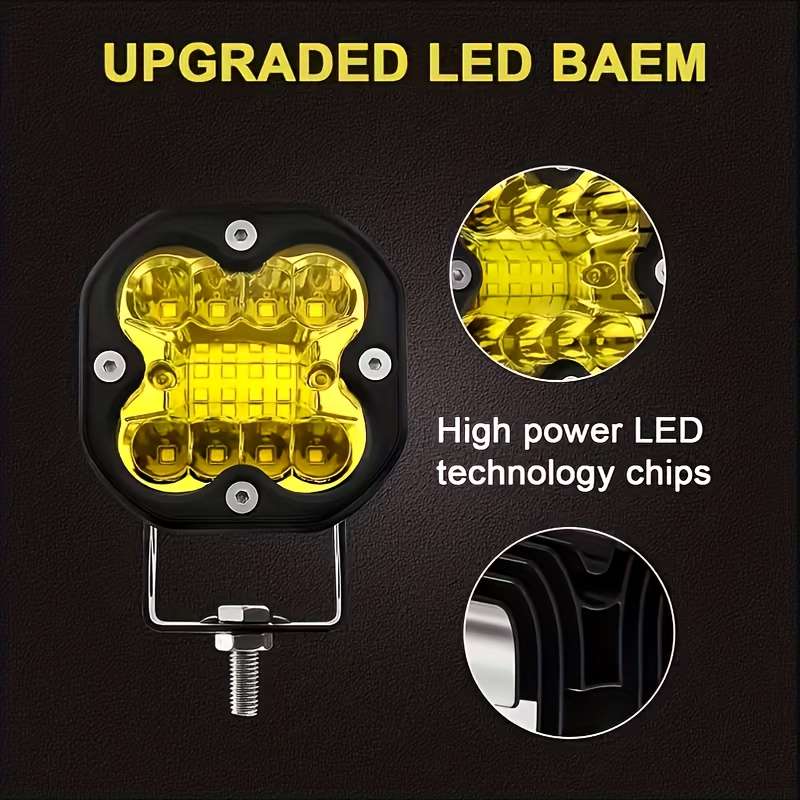 Car Lights Model V4 Yellow Light Line Set