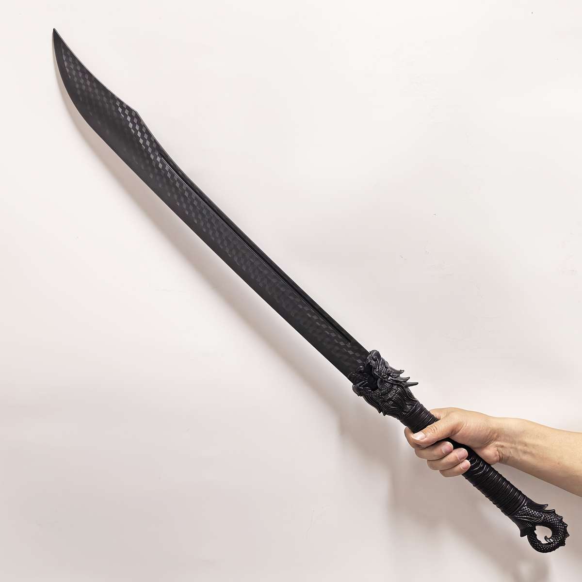 Toy Weapons Color Black Plastic Faucet Long Knife  Add  Display Stand  Add  Pu Leather Case