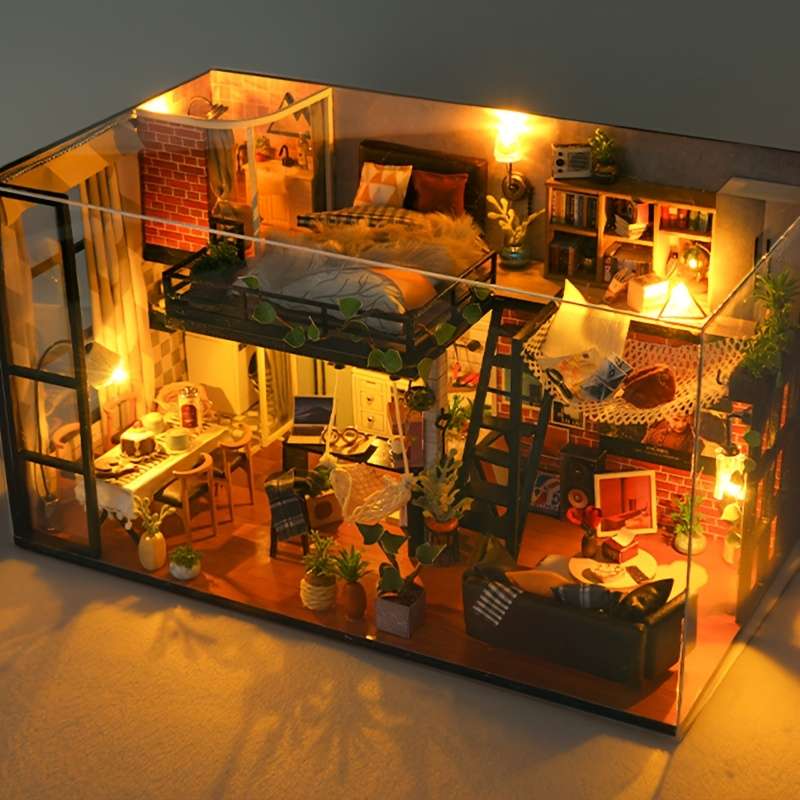 3D Model Desktop Ornament Style Loft Villas