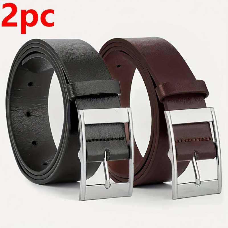 Belt Color 2Pcs Black  Brown Size 110Cm