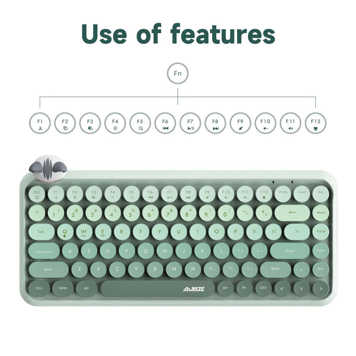 Keyboard Color 308I Milk Gray Meow