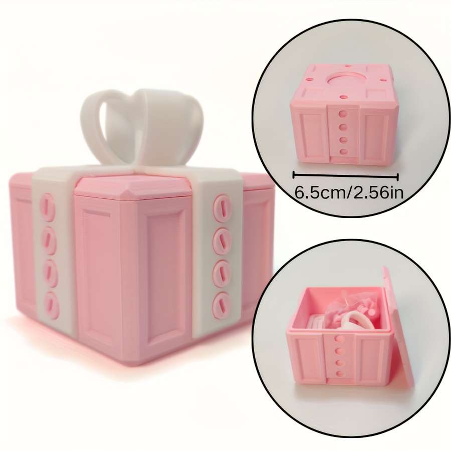 Christmas Gift Boxes Color White Pink