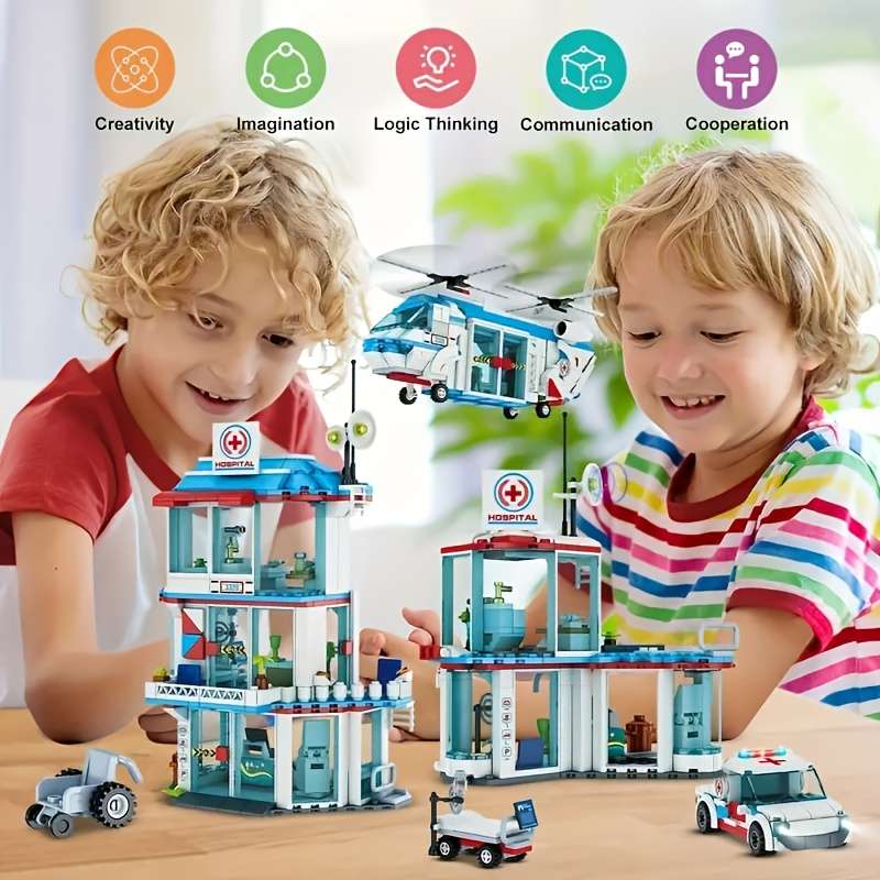 3D Building Model Puzzle Set Model Fc3328