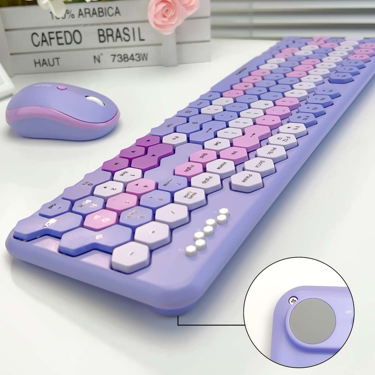 Keyboard Color Purple Mix