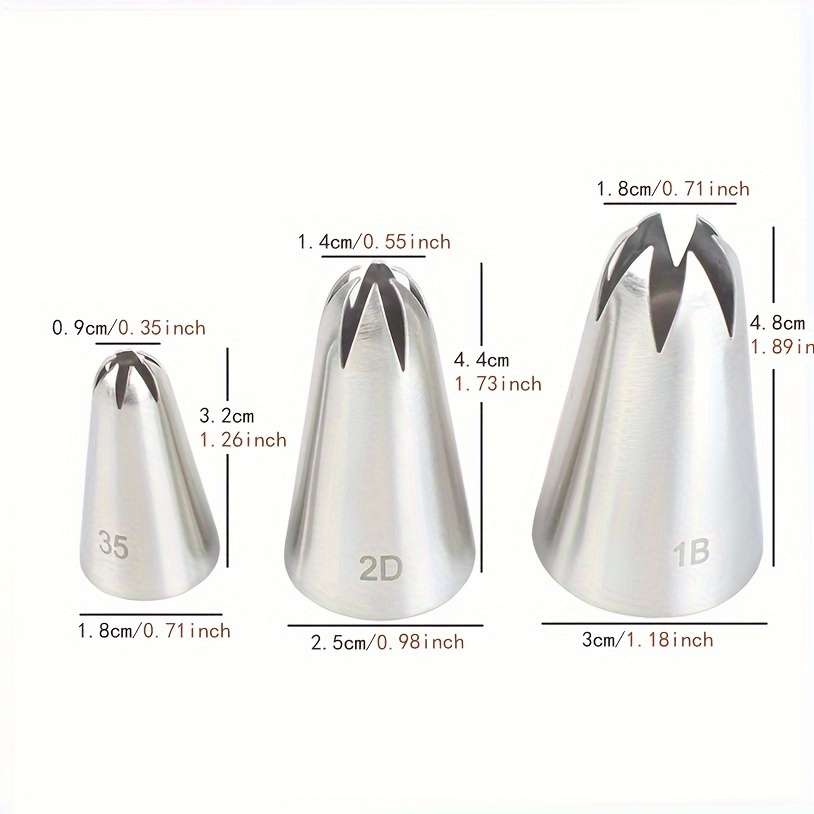 Piping Nozzle Model 6 Teeth 6Pcs