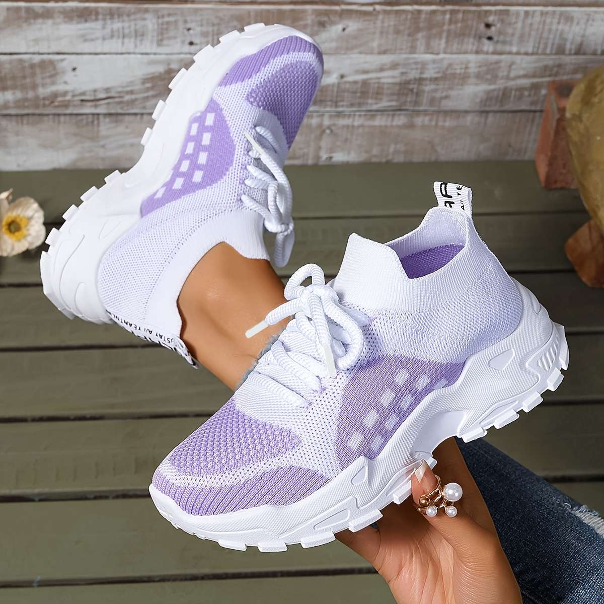 Women S Sneakers Color Violet Sizeuk 5.5