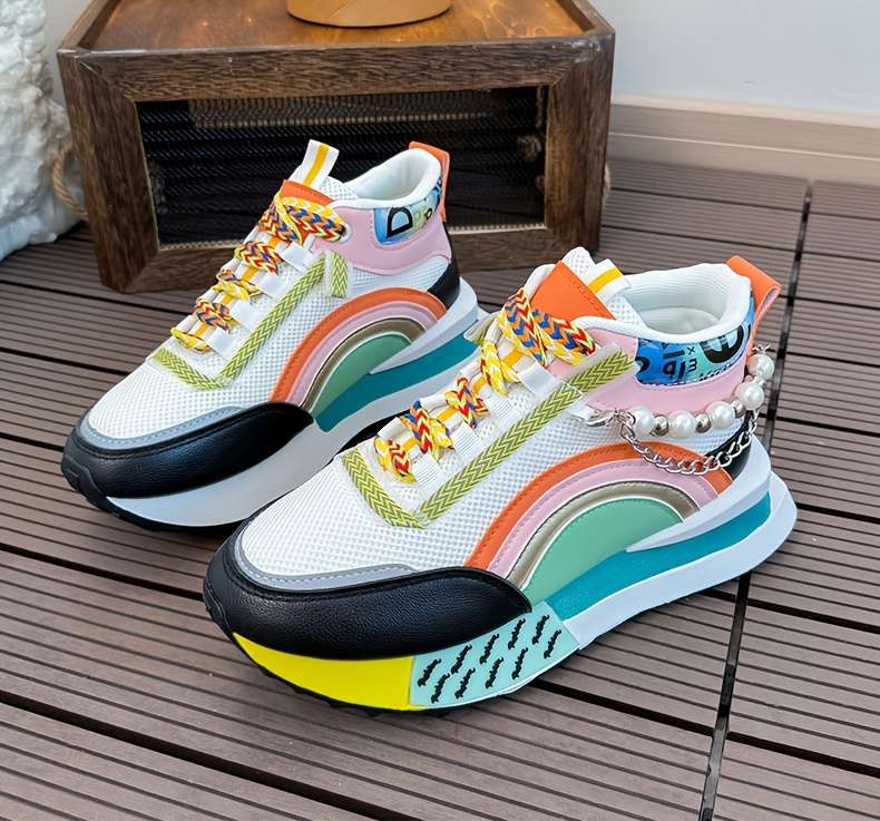 Women S Sneakers Color Black Orange Sizeuk 4.5
