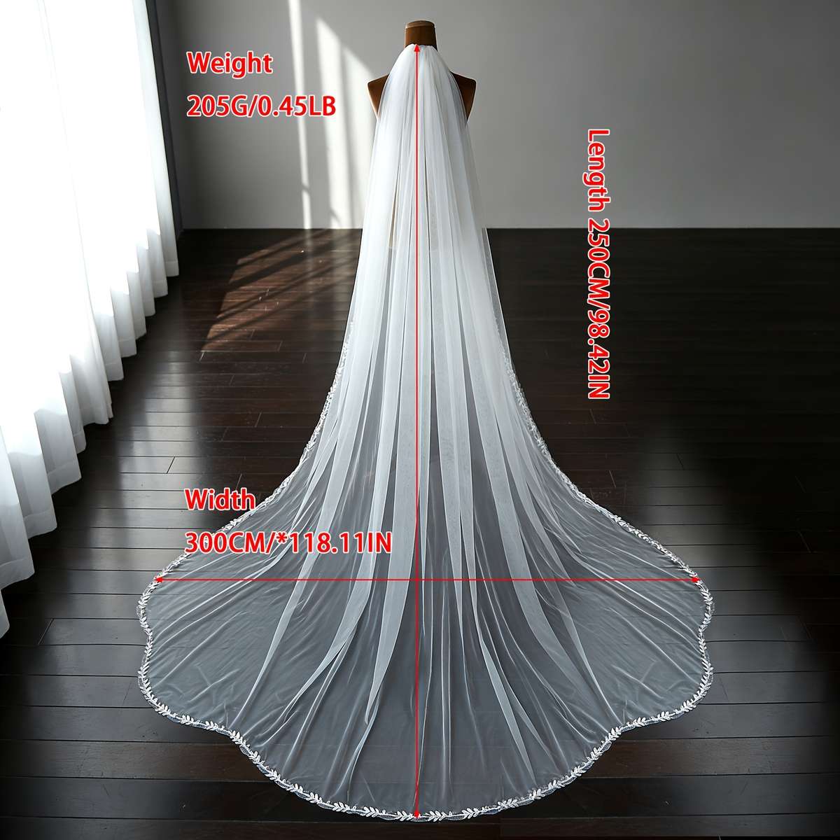 Wedding Supplies Color White Size Length 250Cm*Width 300Cm 98.42In*118.11In