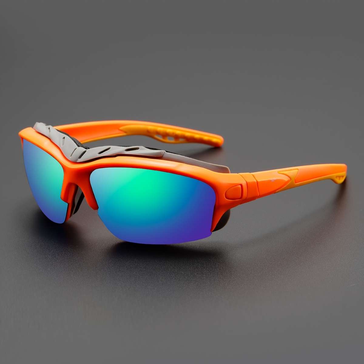 Cycling Glasses Color 2Pc Red Golden  White Orange