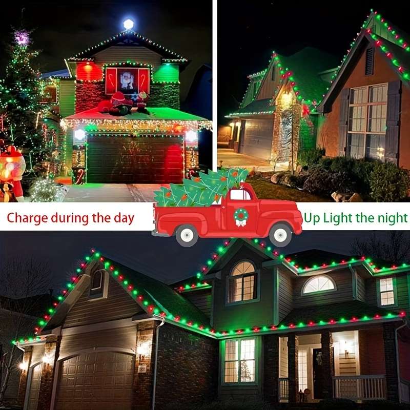 String Lights Color Red Green Size7M 22Ft 50Led