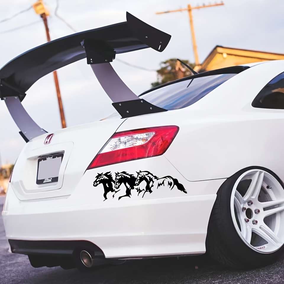 Decal With Horse Waterproof Sticker Car Vinyl Design Running Dynamic Creative