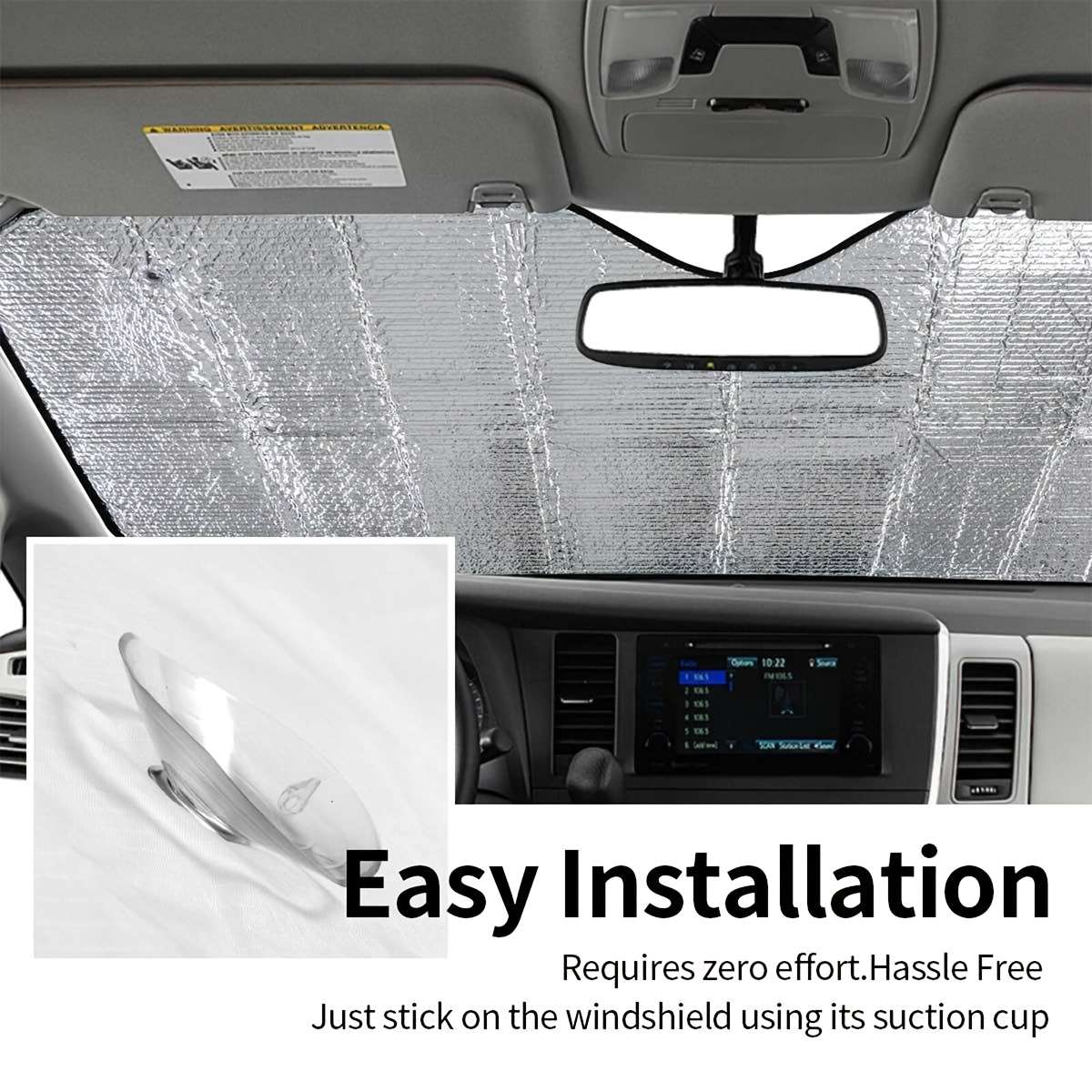 Car Sun Shades Size Size M 139.7 X75.95Cm