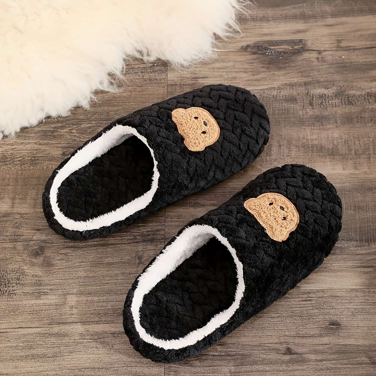 Cotton Slippers Color Grey Sizeuk 6.5-7