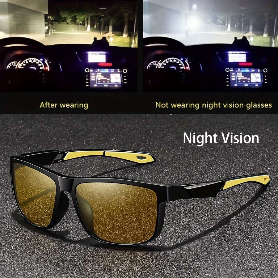 Mens Glasses Color Night Vision