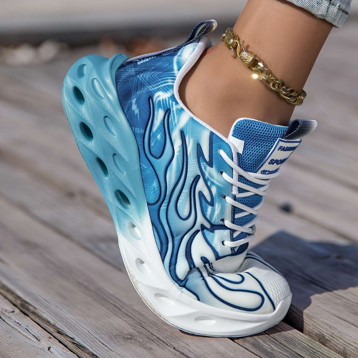 Women S Sneakers Color Deep Sky Blue Sizeuk 3