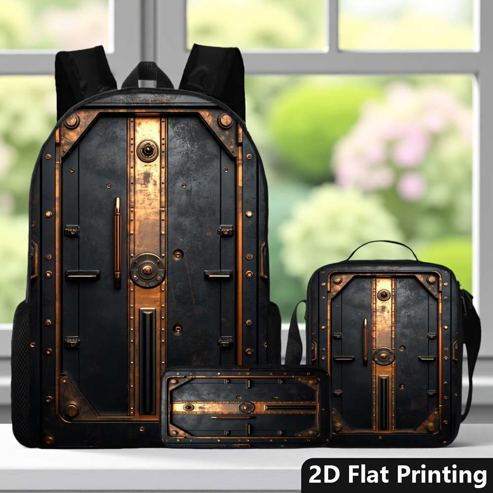 Men S Backpack 3Pcs