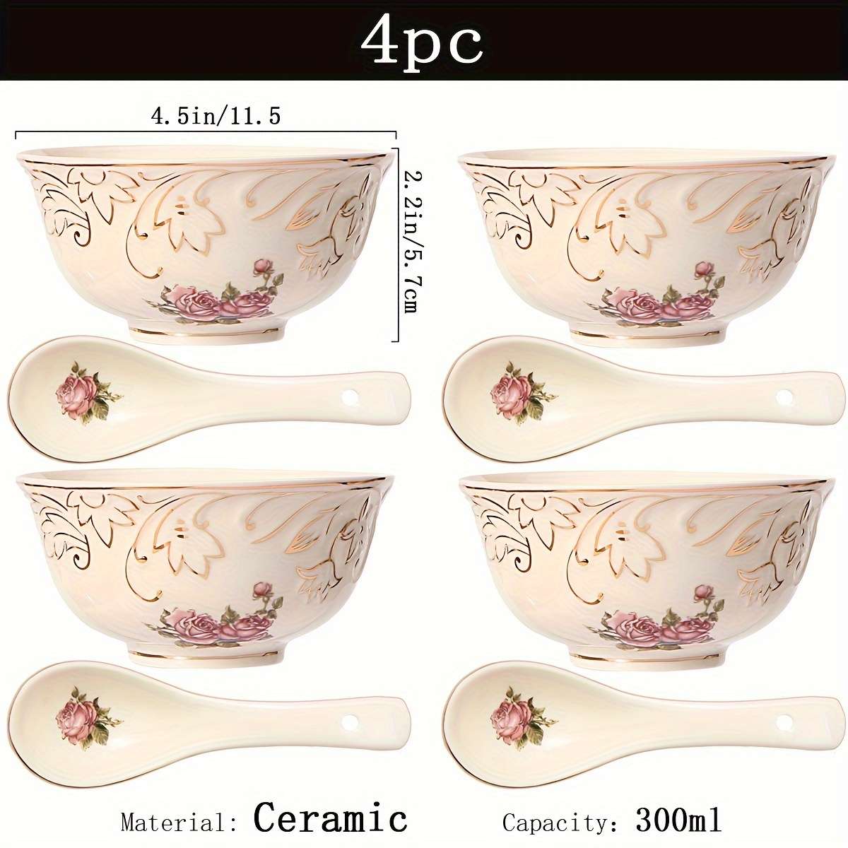 Bowl Color Roseb Quantity2 Bowls  2 Spoons