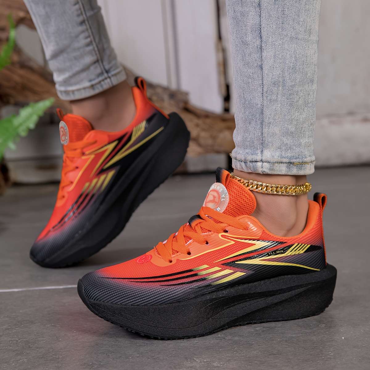 Women S Sneakers Color Black Red Sizeuk 5