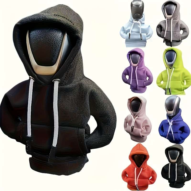 Car Interior Decor Solid Color Hoodie Stylecolor Black Style