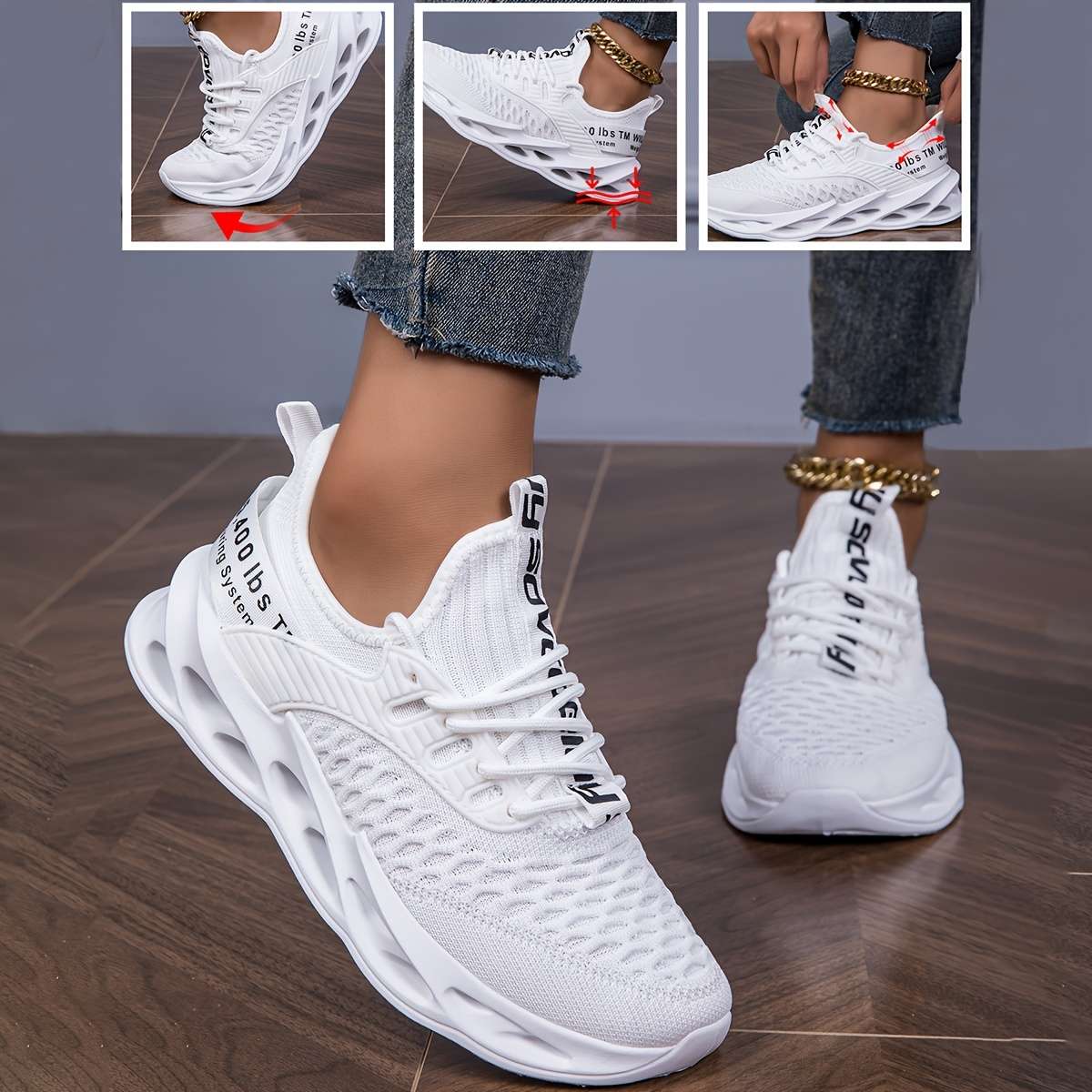 Sneakers Color White Sizeuk 7.5