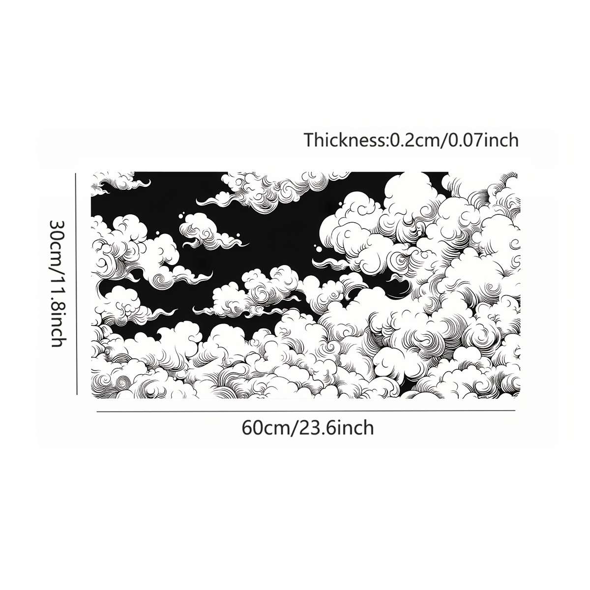 Mouse Pad Size 27.5In   X 11.8In