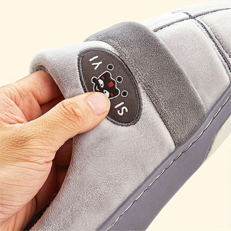 Cotton Slippers Color Granny Gray Sizeuk 5.5-6