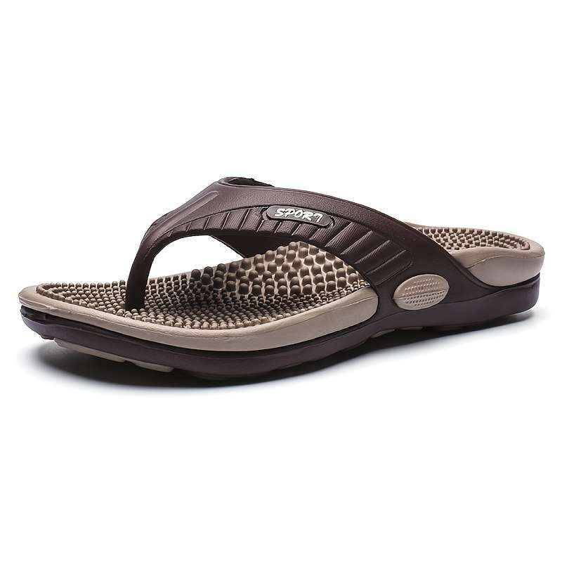 Men Slippers Summer Style Khaki 1 Size Uk 8