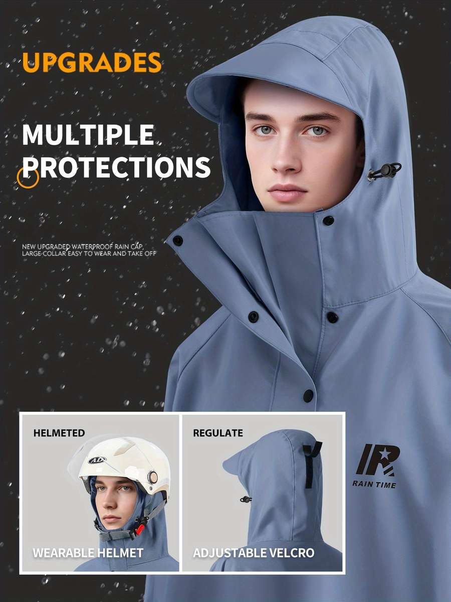 Raincoat Black Size Uk M