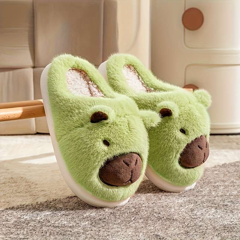 Cotton Slippers Color Light Green Sizeuk 3.5-4