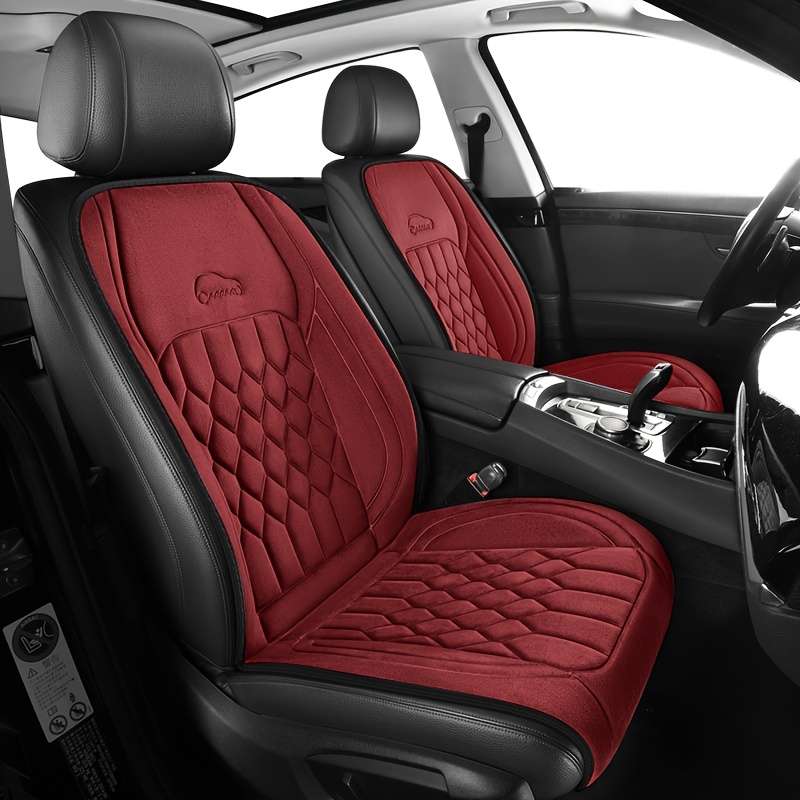 Car Seat Cushion 2Pcs Red