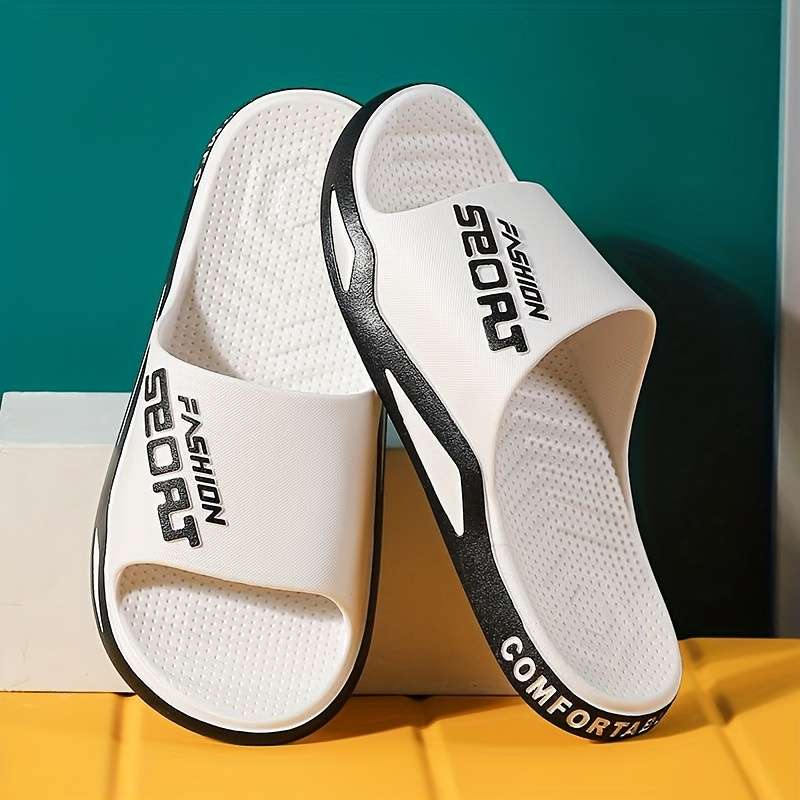 Men Slippers Summer Style White Size Uk 9.5 To 10