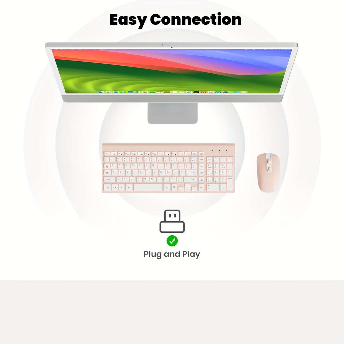 CIMETECH Wireless Keyboard And Mouse Combo