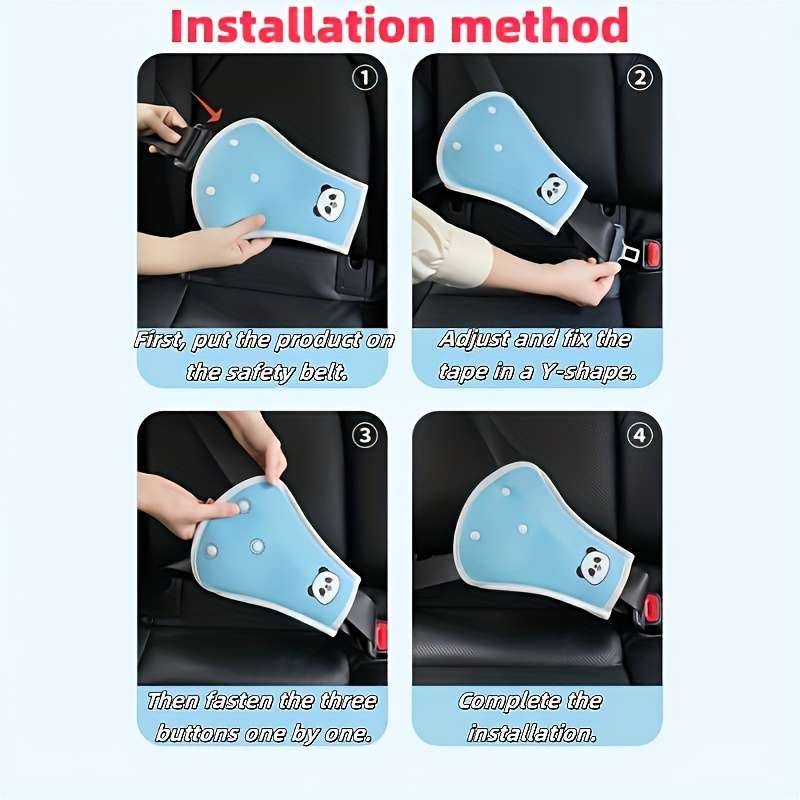 Car Seat Belt Covers 2 Piece Set Pink Bunny
