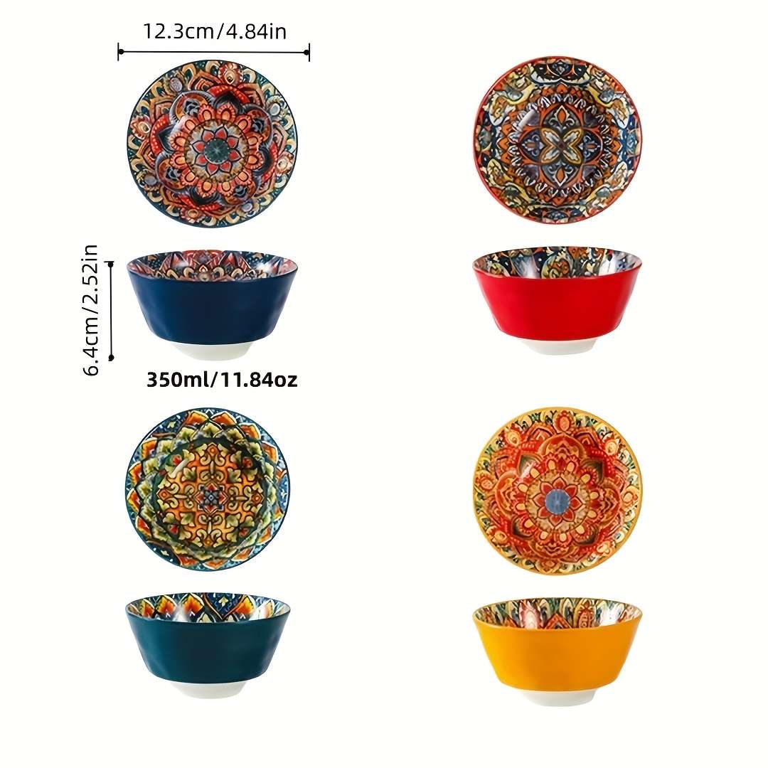 Bowl Color 1 Set Of 4 Pieces Combination A