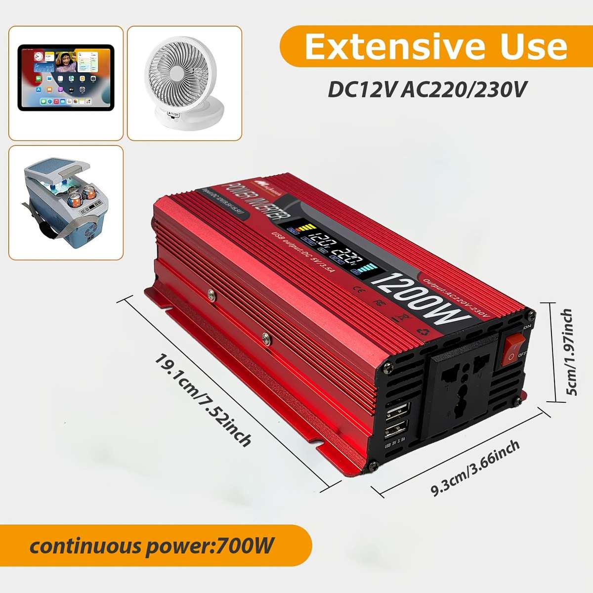 Inverter Model 12V220V 600W